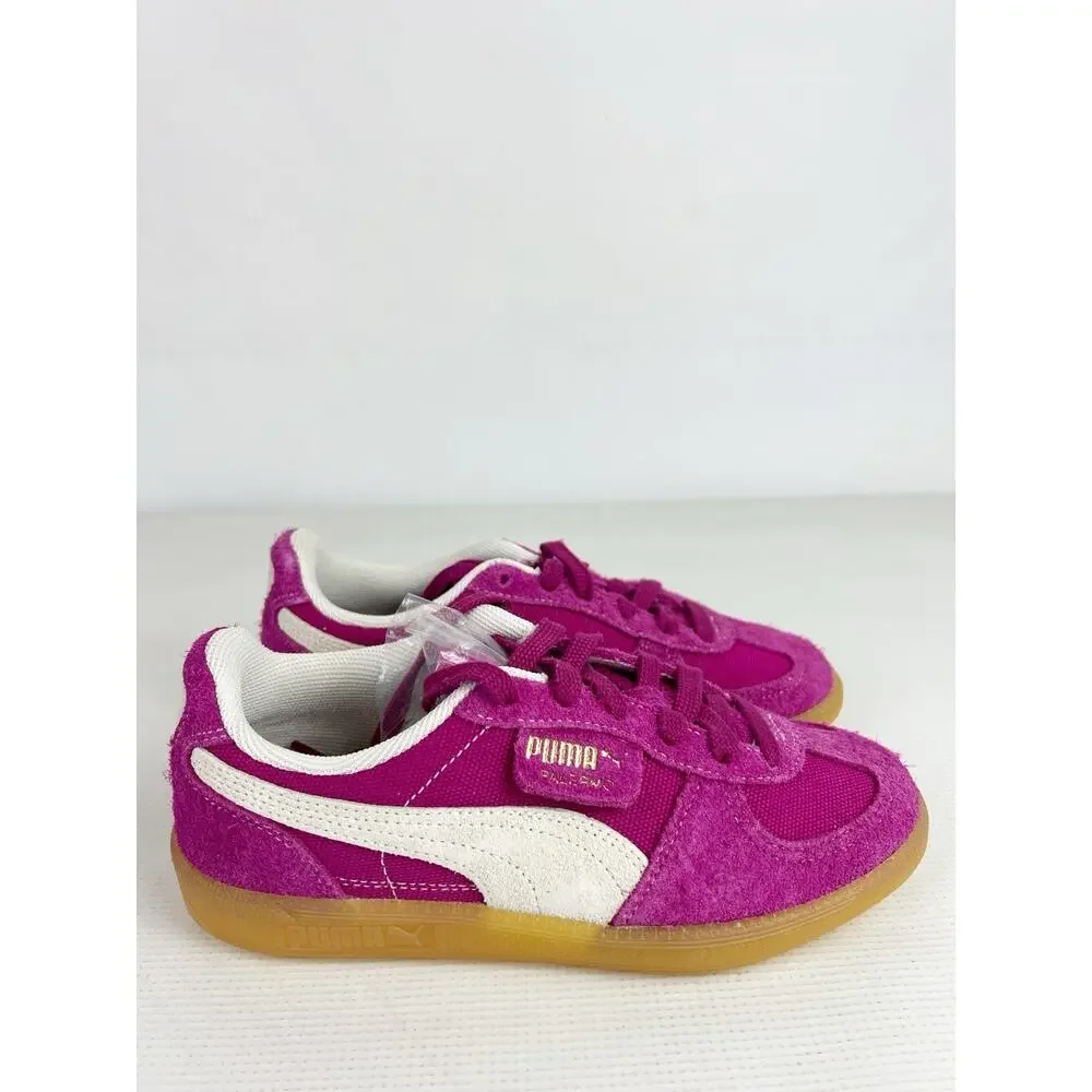 Puma Women's Palermo Vintage Size 6 Sportswear Sneakers Magenta Gleam Ivory New